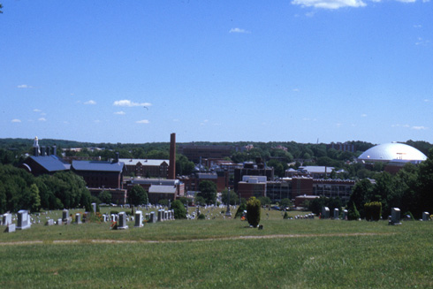 UConn Panorama and Graveyard